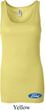 Ladies Ford Tanktop Ford Oval Bottom Print Longer Length Tank Top