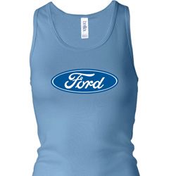 Ladies Ford Tanktop Ford Oval Longer Length Racerback Tank Top