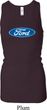 Ladies Ford Tanktop Ford Oval Longer Length Racerback Tank Top