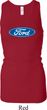 Ladies Ford Tanktop Ford Oval Longer Length Racerback Tank Top