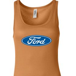 Ladies Ford Tanktop Ford Oval Longer Length Tank Top
