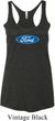 Ladies Ford Tanktop Ford Oval Tri Blend Racerback Tank Top