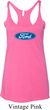 Ladies Ford Tanktop Ford Oval Tri Blend Racerback Tank Top