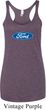 Ladies Ford Tanktop Ford Oval Tri Blend Racerback Tank Top