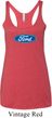 Ladies Ford Tanktop Ford Oval Tri Blend Racerback Tank Top