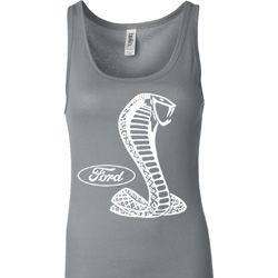 Ladies Ford Tanktop Mustang Cobra Longer Length Tank Top Ladies Ford Tanktop Mustang Cobra Longer Length Tank Top