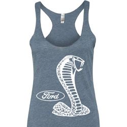 Ladies Ford Tanktop Mustang Cobra Tri Blend Racerback Tank Top Ladies Ford Tanktop Mustang Cobra Tri Blend Racerback Tank Top