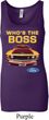 Ladies Ford Tanktop Mustang Who's The Boss Longer Length Tank Top