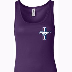 Ladies Ford Tanktop The Legend Lives Crest Longer Length Tank Top Ladies Ford Tanktop The Legend Lives Crest Longer Length Tank Top