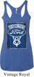 Ladies Ford Tanktop V8 Genuine Ford Parts Tri Blend Racerback Tank Top