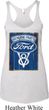 Ladies Ford Tanktop V8 Genuine Ford Parts Tri Blend Racerback Tank Top