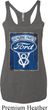 Ladies Ford Tanktop V8 Genuine Ford Parts Tri Blend Racerback Tank Top