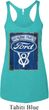 Ladies Ford Tanktop V8 Genuine Ford Parts Tri Blend Racerback Tank Top