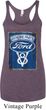 Ladies Ford Tanktop V8 Genuine Ford Parts Tri Blend Racerback Tank Top