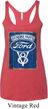 Ladies Ford Tanktop V8 Genuine Ford Parts Tri Blend Racerback Tank Top