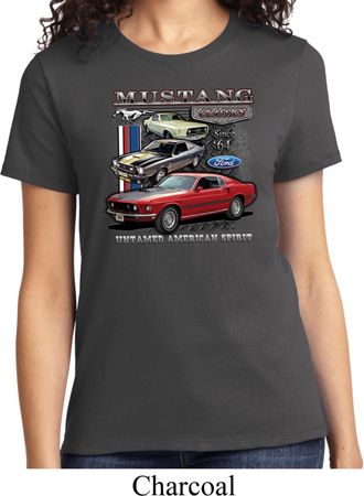 Ladies Ford Tee Classic Mustangs Untamed T-shirt