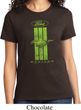 Ladies Ford Tee Green Mustang Stripe T-shirt
