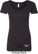 Ladies Ford Tee Mustang Bottom Print Scoop Neck