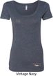 Ladies Ford Tee Mustang Bottom Print Scoop Neck