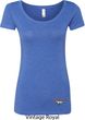 Ladies Ford Tee Mustang Bottom Print Scoop Neck