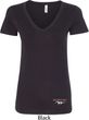 Ladies Ford Tee Mustang Bottom Print V-Neck