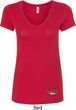 Ladies Ford Tee Mustang Bottom Print V-Neck