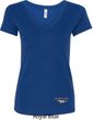 Ladies Ford Tee Mustang Bottom Print V-Neck