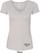 Ladies Ford Tee Mustang Bottom Print V-Neck