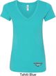 Ladies Ford Tee Mustang Bottom Print V-Neck