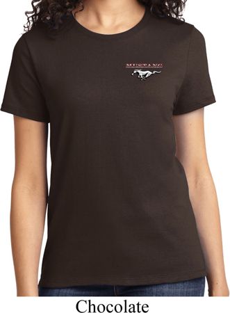 Ladies Ford Tee Mustang Pocket Print T-shirt