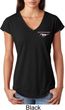 Ladies Ford Tee Mustang Pocket Print Tri Blend V-neck