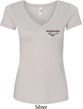 Ladies Ford Tee Mustang Pocket Print V-neck Shirt