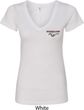 Ladies Ford Tee Mustang Pocket Print V-neck Shirt