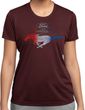 Ladies Ford Tee Mustang Red White and Blue Dry Wicking T-shirt