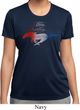 Ladies Ford Tee Mustang Red White and Blue Dry Wicking T-shirt