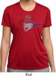 Ladies Ford Tee Mustang Red White and Blue Dry Wicking T-shirt