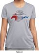 Ladies Ford Tee Mustang Red White and Blue Dry Wicking T-shirt