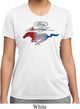 Ladies Ford Tee Mustang Red White and Blue Dry Wicking T-shirt