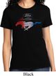 Ladies Ford Tee Mustang Red White and Blue T-shirt