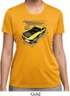 Ladies Ford Vintage Yellow Mustang Boss Moisture Wicking Shirt