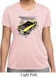 Ladies Ford Vintage Yellow Mustang Boss Moisture Wicking Shirt