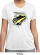 Ladies Ford Vintage Yellow Mustang Boss Moisture Wicking Shirt