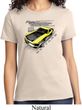 Ladies Ford Vintage Yellow Mustang Boss Shirt