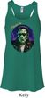 Ladies Frankenstein Frankie Boy Flowy Racerback Tank Top