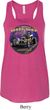 Ladies Frankenstein Frankie's Speed Shop Flowy V-neck Tank Top