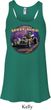Ladies Frankenstein Frankie's Speed Shop Flowy V-neck Tank Top
