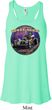 Ladies Frankenstein Frankie's Speed Shop Flowy V-neck Tank Top