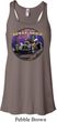 Ladies Frankenstein Frankie's Speed Shop Flowy V-neck Tank Top