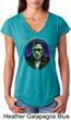 Ladies Frankenstein Tee Frankie Boy Tri Blend V-neck
