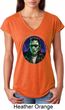 Ladies Frankenstein Tee Frankie Boy Tri Blend V-neck